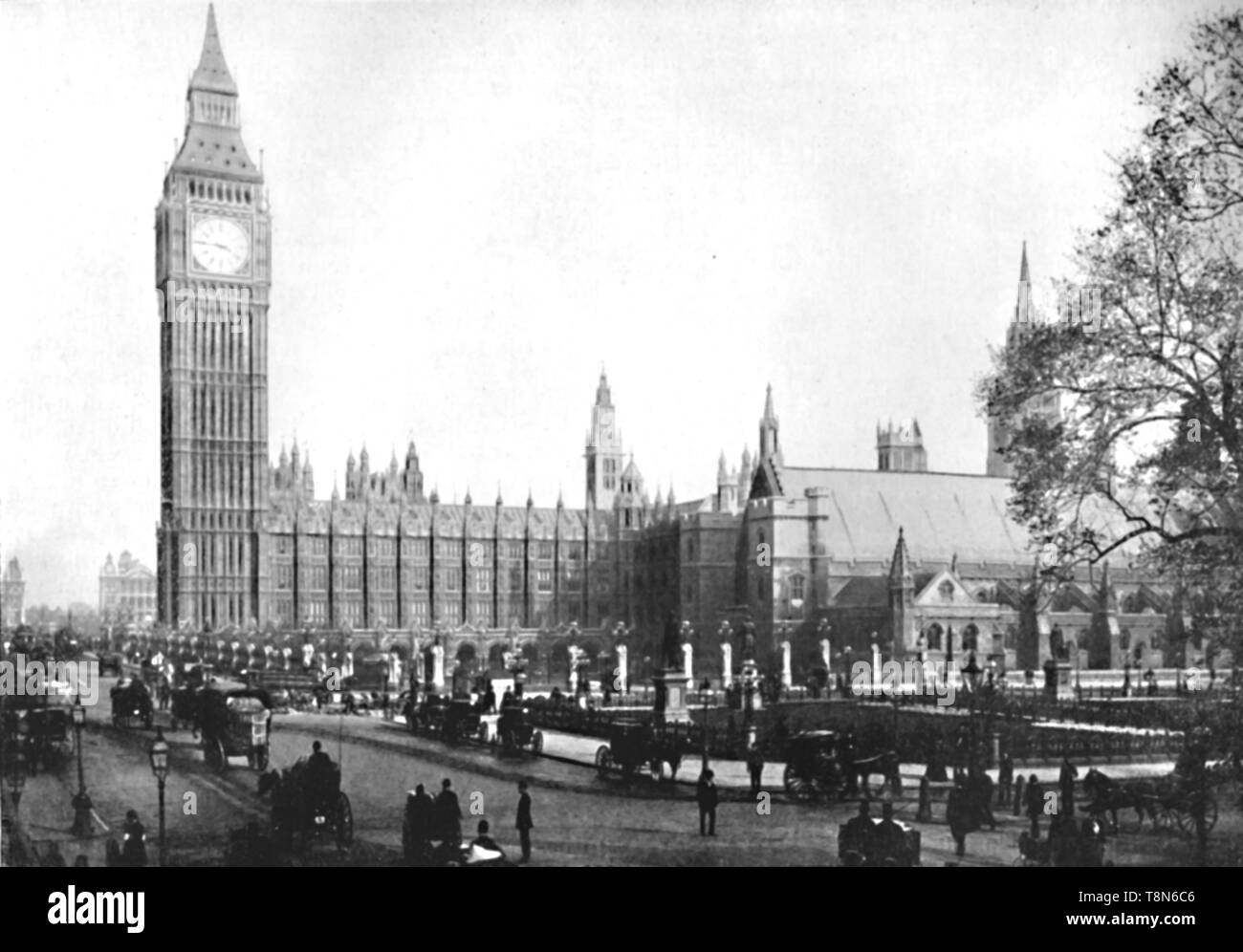 Il talking shop a Westminster', 1909. Creatore: Francis Frith & Co. Foto Stock
