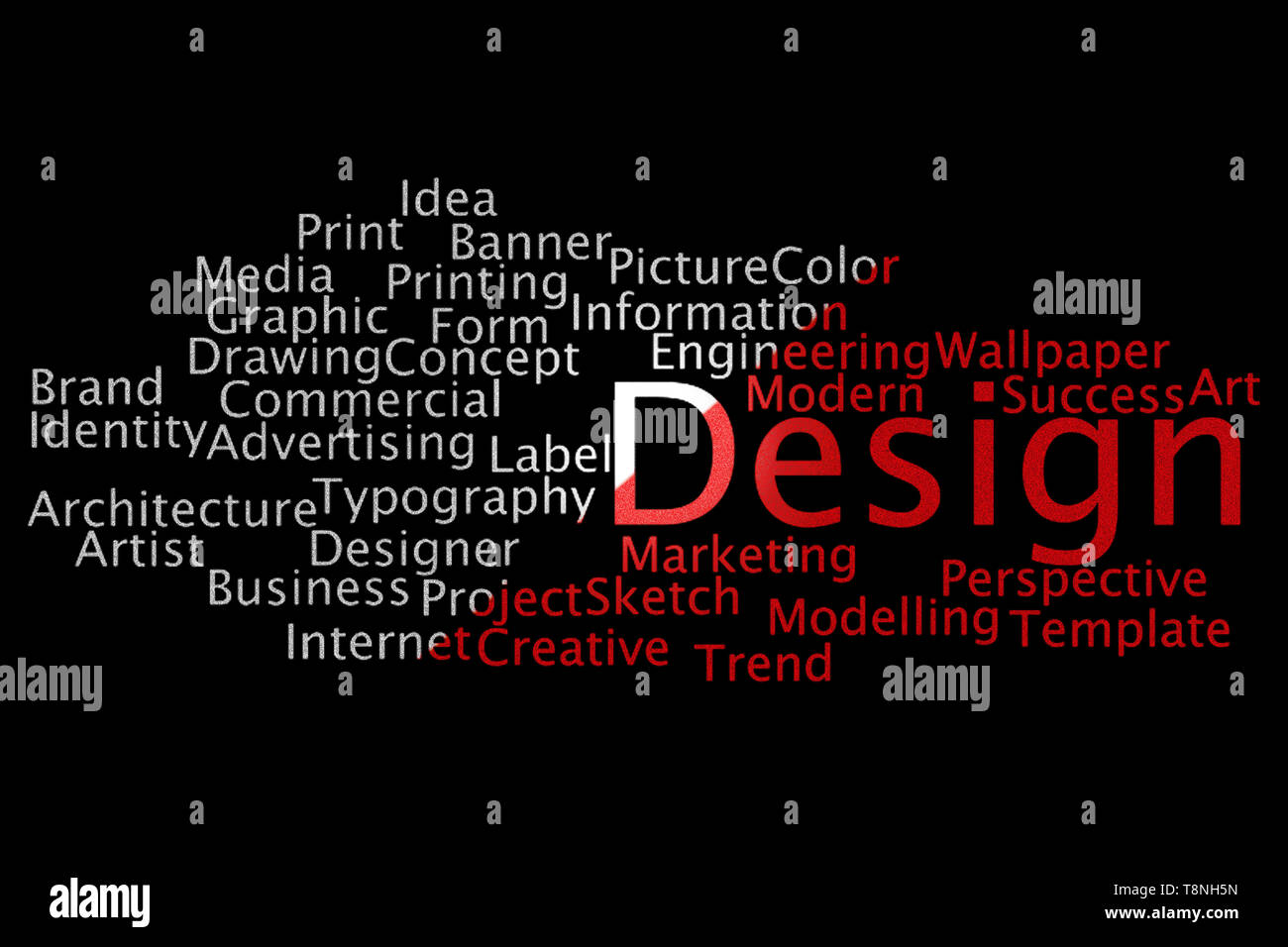 Parola di design cloud collage. Business e Tecnologia concetto. Foto Stock