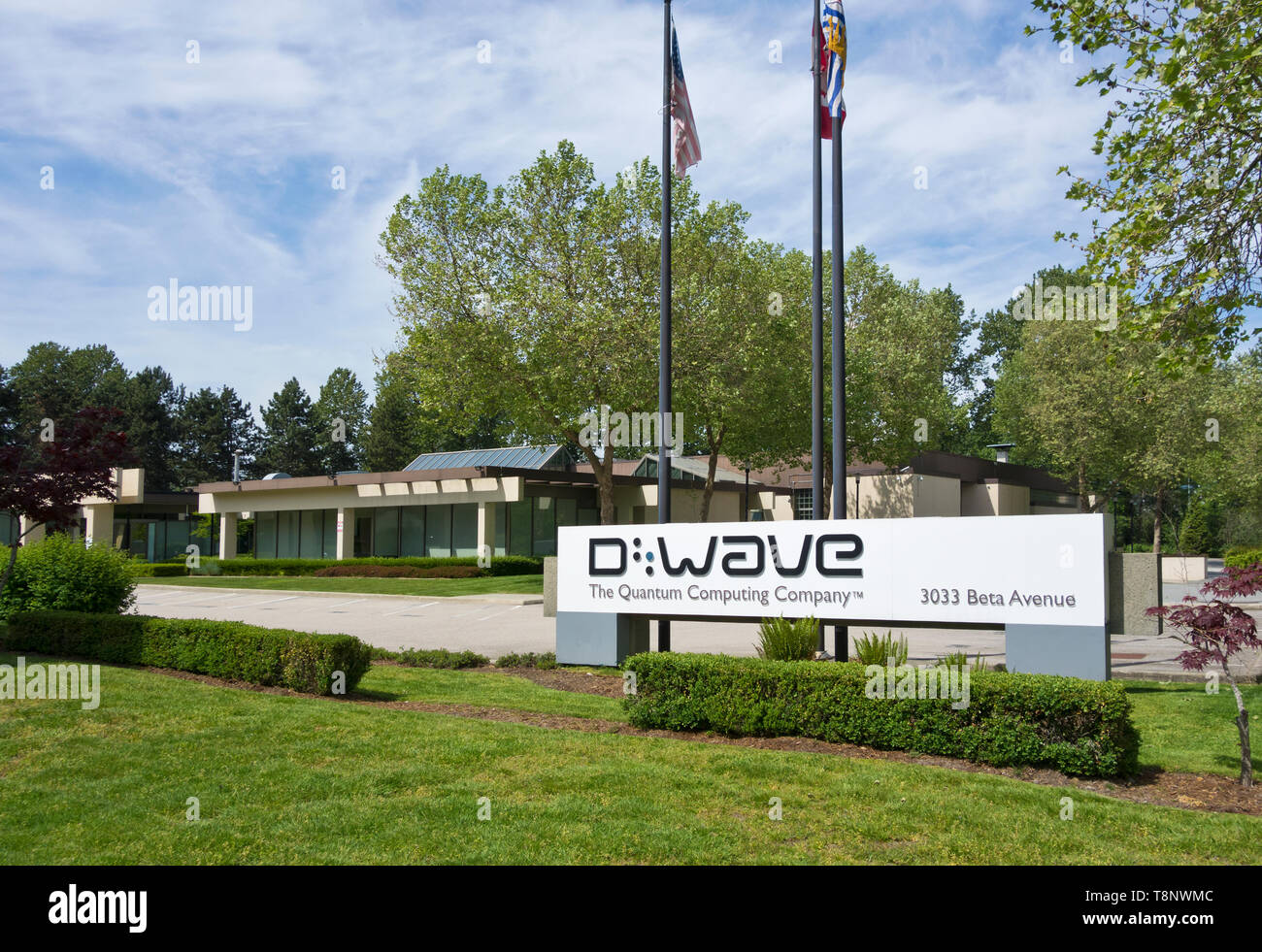 D-Wave quantum computing aziendale in Burnaby, British Columbia, Canada. Foto Stock