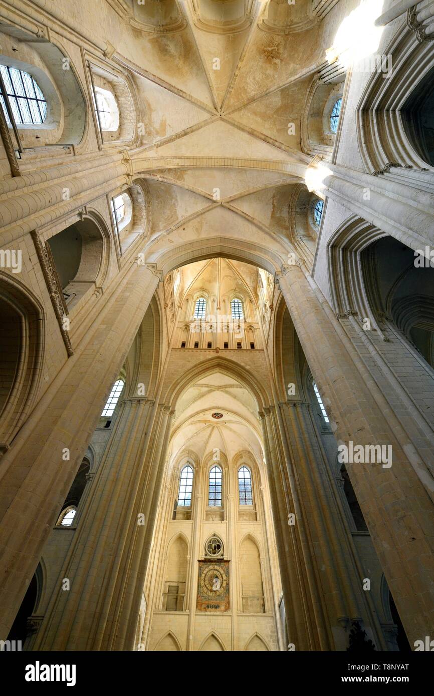 Francia, Seine Maritime, Pays de caux, Cote d'Alabastro (costa di alabastro), Fecamp, abbatiale de la Sainte Trinite (chiesa abbaziale di Santa trinità), AST Foto Stock