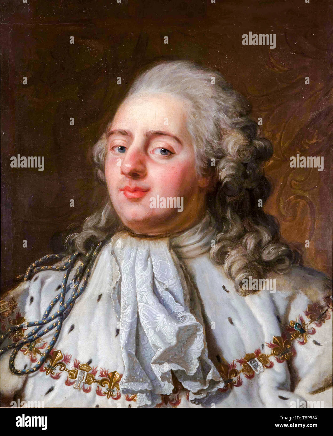 Antoine-François Callet, Ritratto di Luigi XVI di Francia, pittura, XVIII secolo Foto Stock