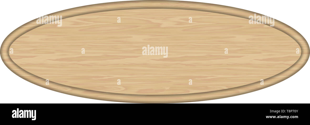 1x3 in acero segno ovale vuoto Foto Stock