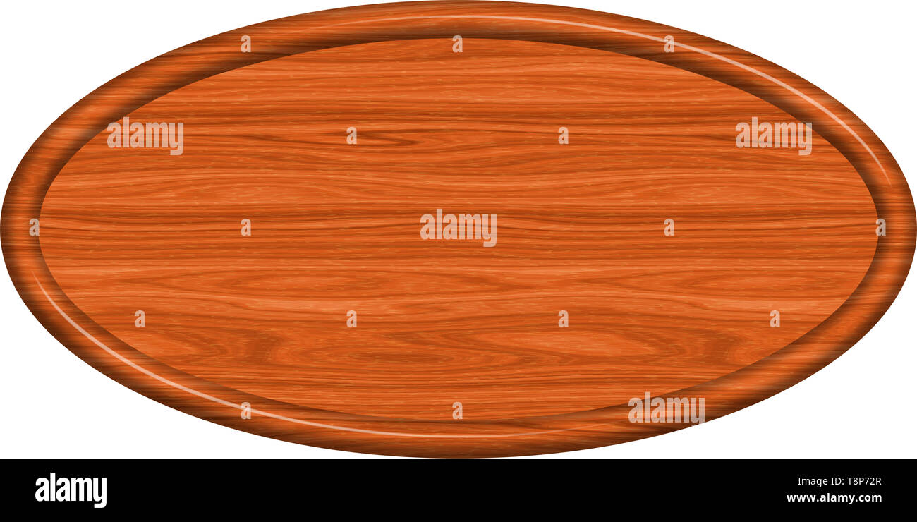 1x2 Redwood segno ovale vuoto Foto Stock