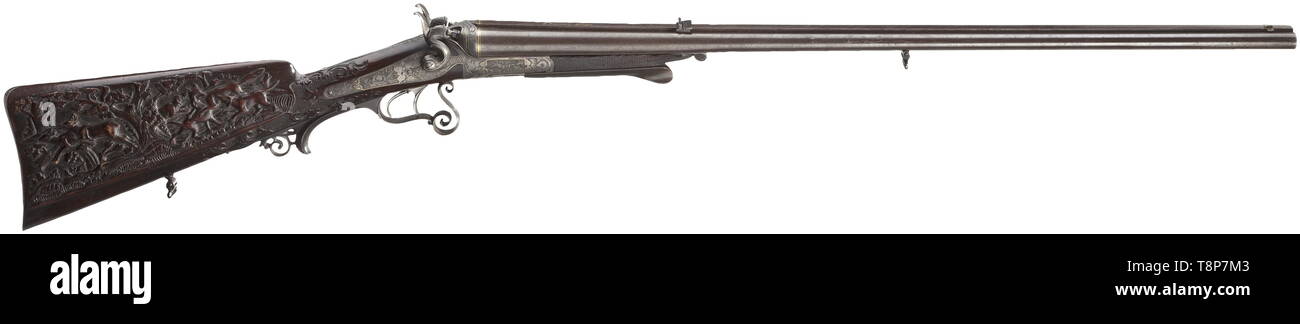 Bracci lunghi, moderne armi da caccia, azione doppia combinazione Pistola F. Koerner, Siegen, calibro 16/65, 11,15 x 60 R, numero 123, Additional-Rights-Clearance-Info-Not-Available Foto Stock