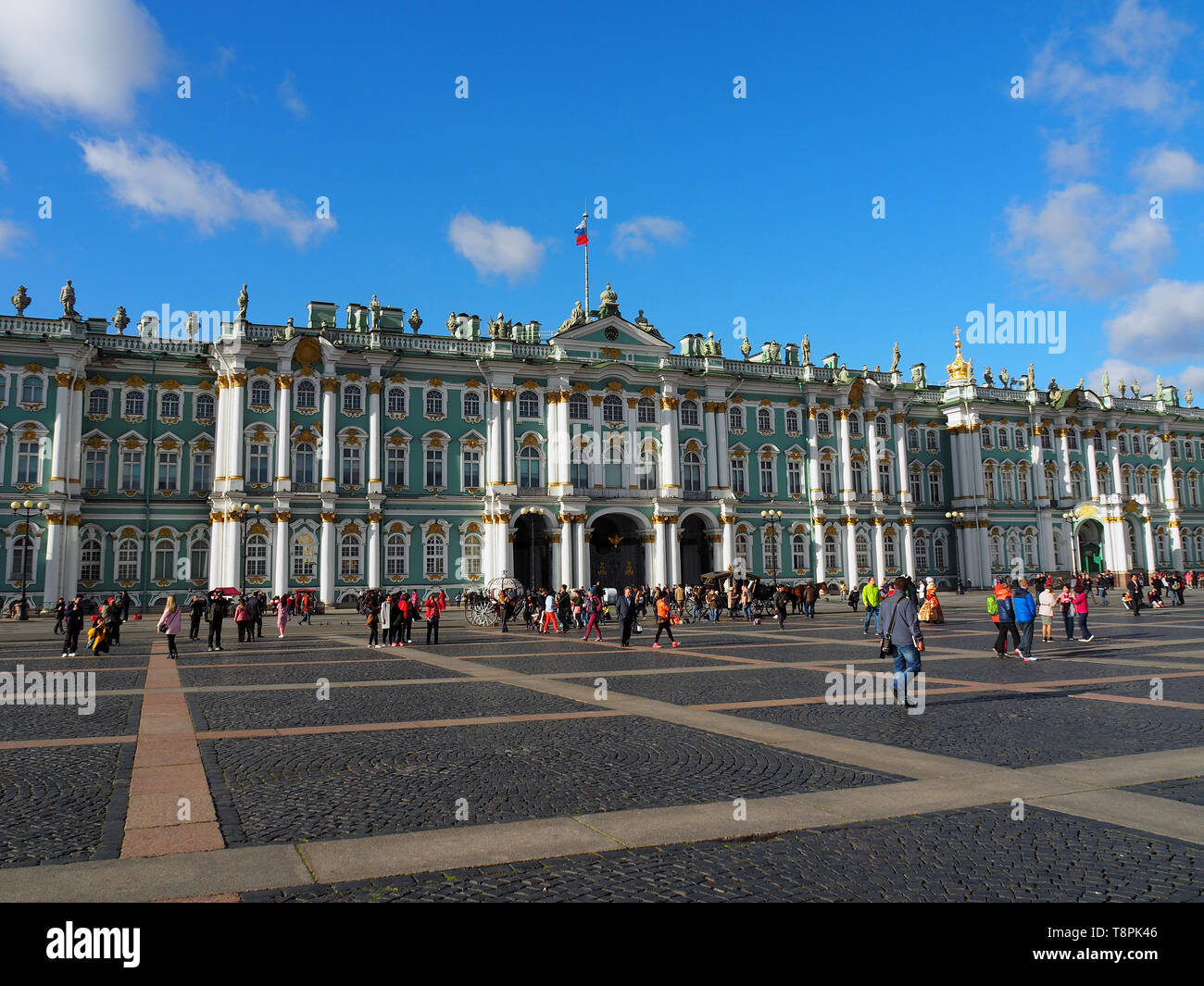 Museo Hermitage, Palazzo d'Inverno, Zimnij dvorets, San Pietroburgo, Russia Foto Stock