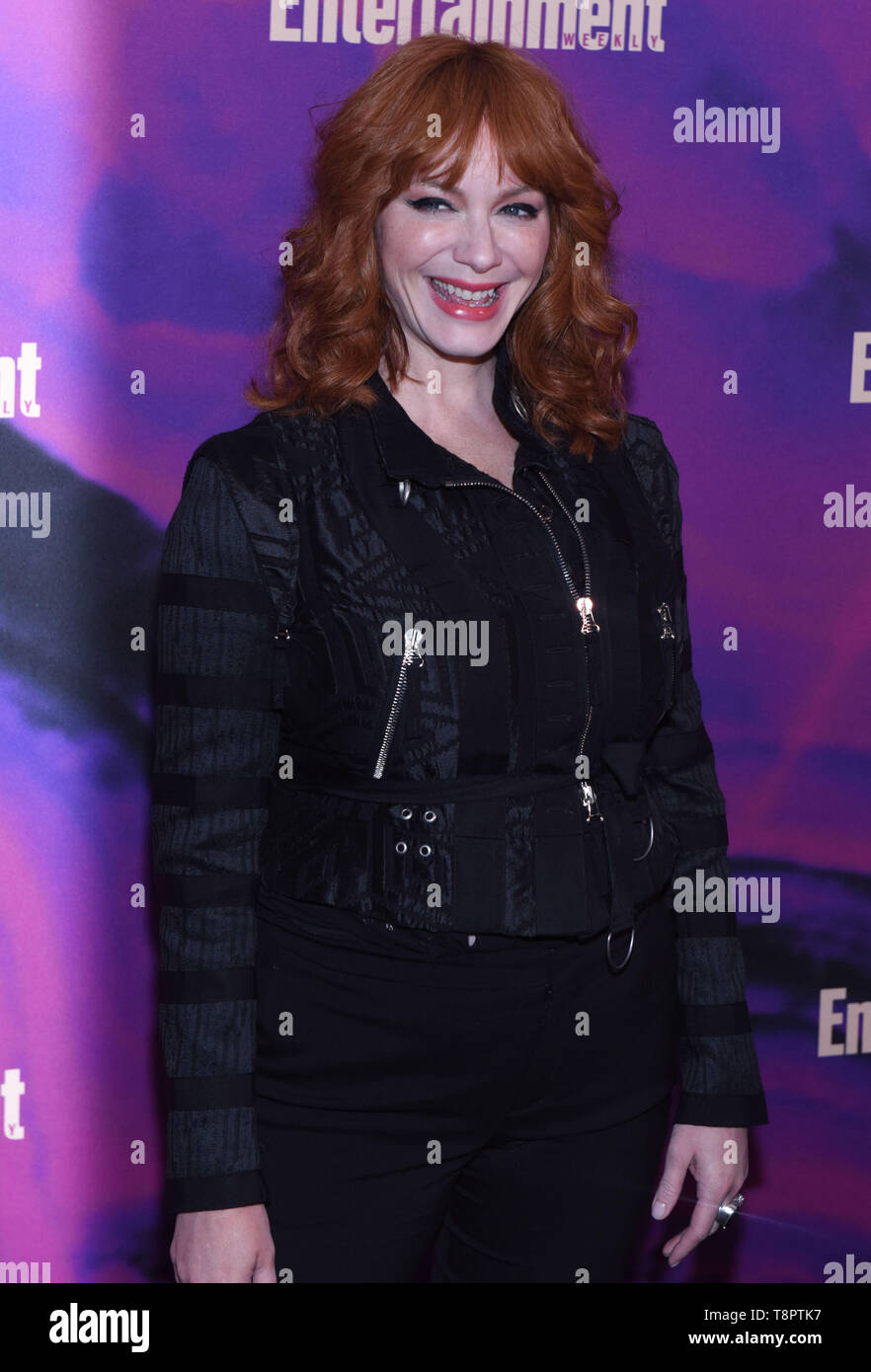 NEW YORK NEW YORK - 13 Maggio: Christina Hendricks assiste le persone & Entertainment Weekly 2019 Upfronts all Unione Park il 13 maggio 2019 in New York City. Foto: Jeremy Smith/imageSPACE/MediaPunch Foto Stock