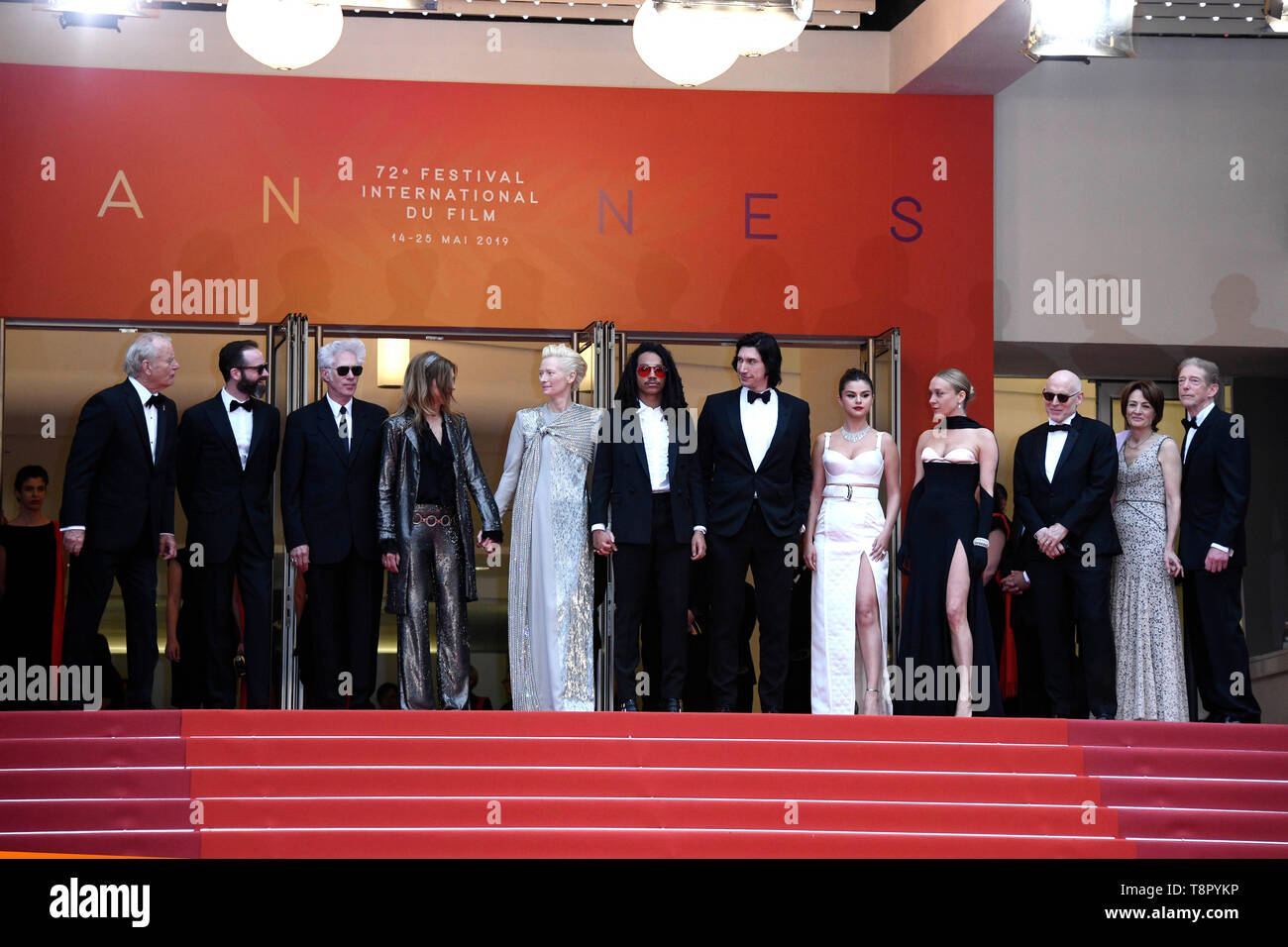 72a Cannes Film Festival 2019, tappeto rosso cerimonia di apertura e "i morti non muoiono'. Nella foto Luka Sabbat, Selena Gomez, Bill Murray, Tilda Swinton, Direttore Jim Jarmusch, Sara Driver, Driver Adam, Chloe Sevigny Foto Stock