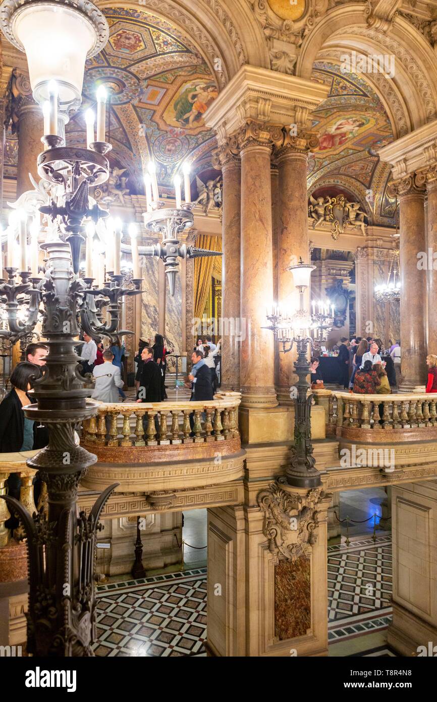 Francia, Parigi, hall dell'Opera Garnier Foto Stock