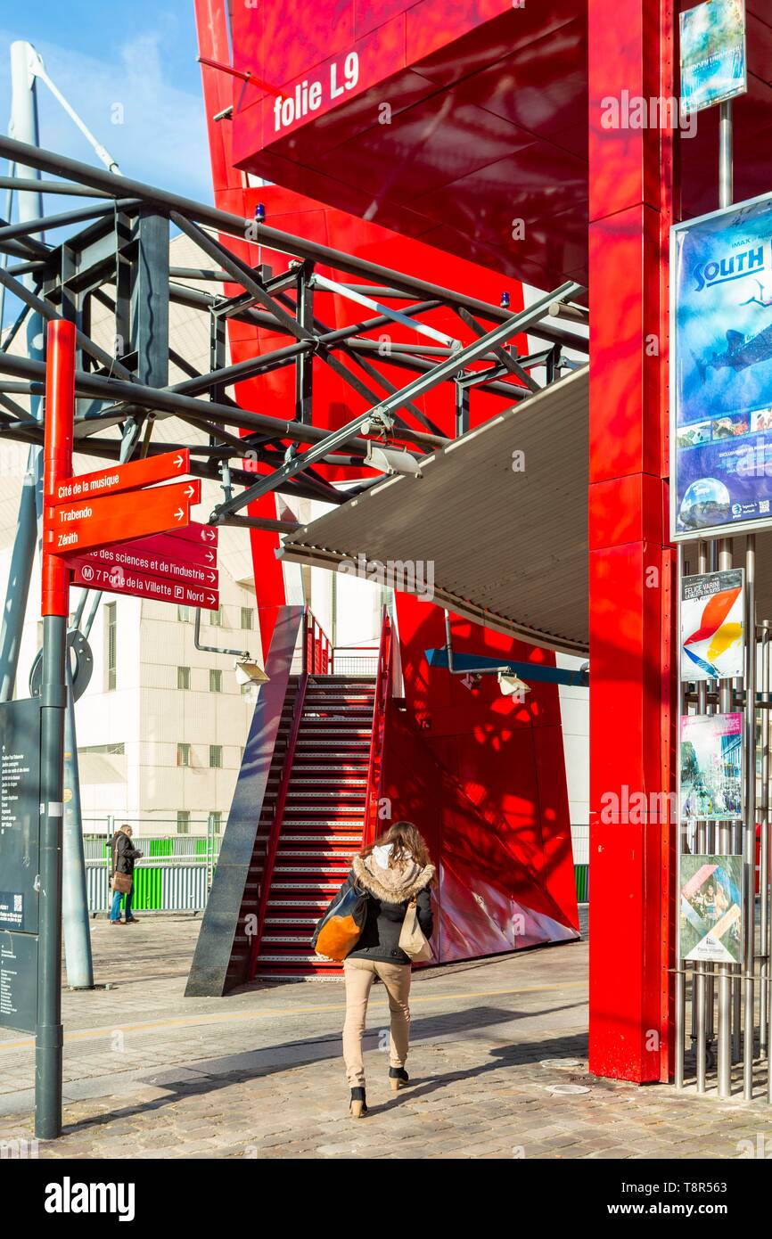 Francia, Parigi, la Grande Halle de la Villette Foto Stock