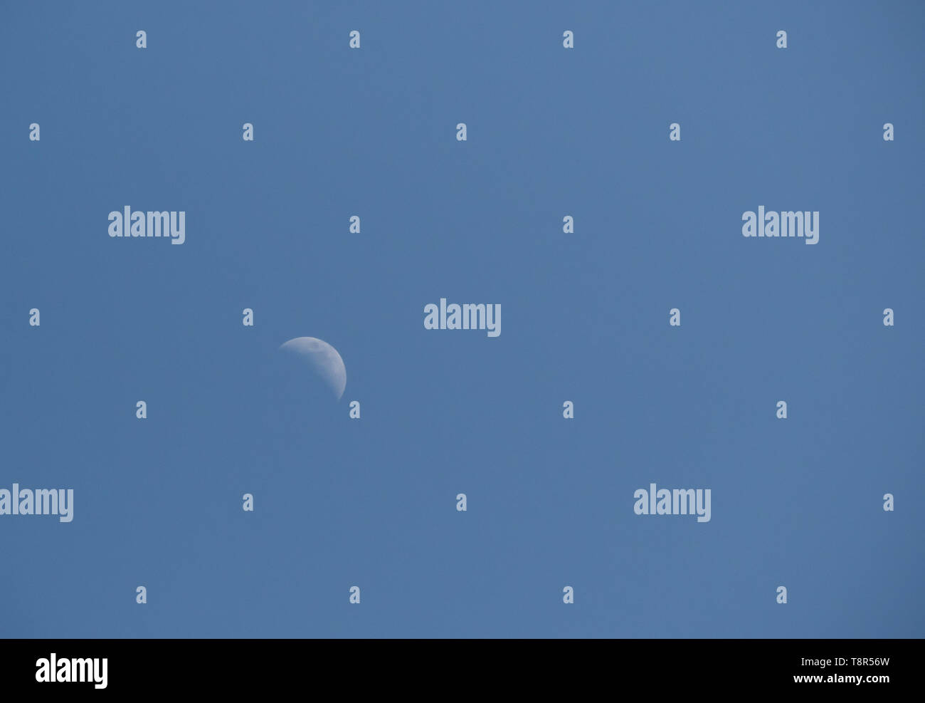 Fase lunare nel luglio del cielo nell emisfero nord Foto Stock