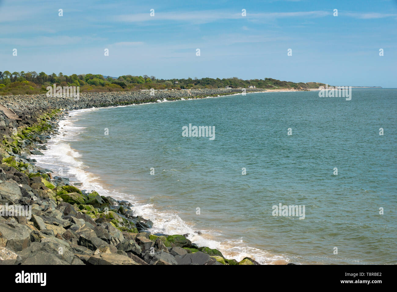 Arklow costa in Irlanda Foto Stock