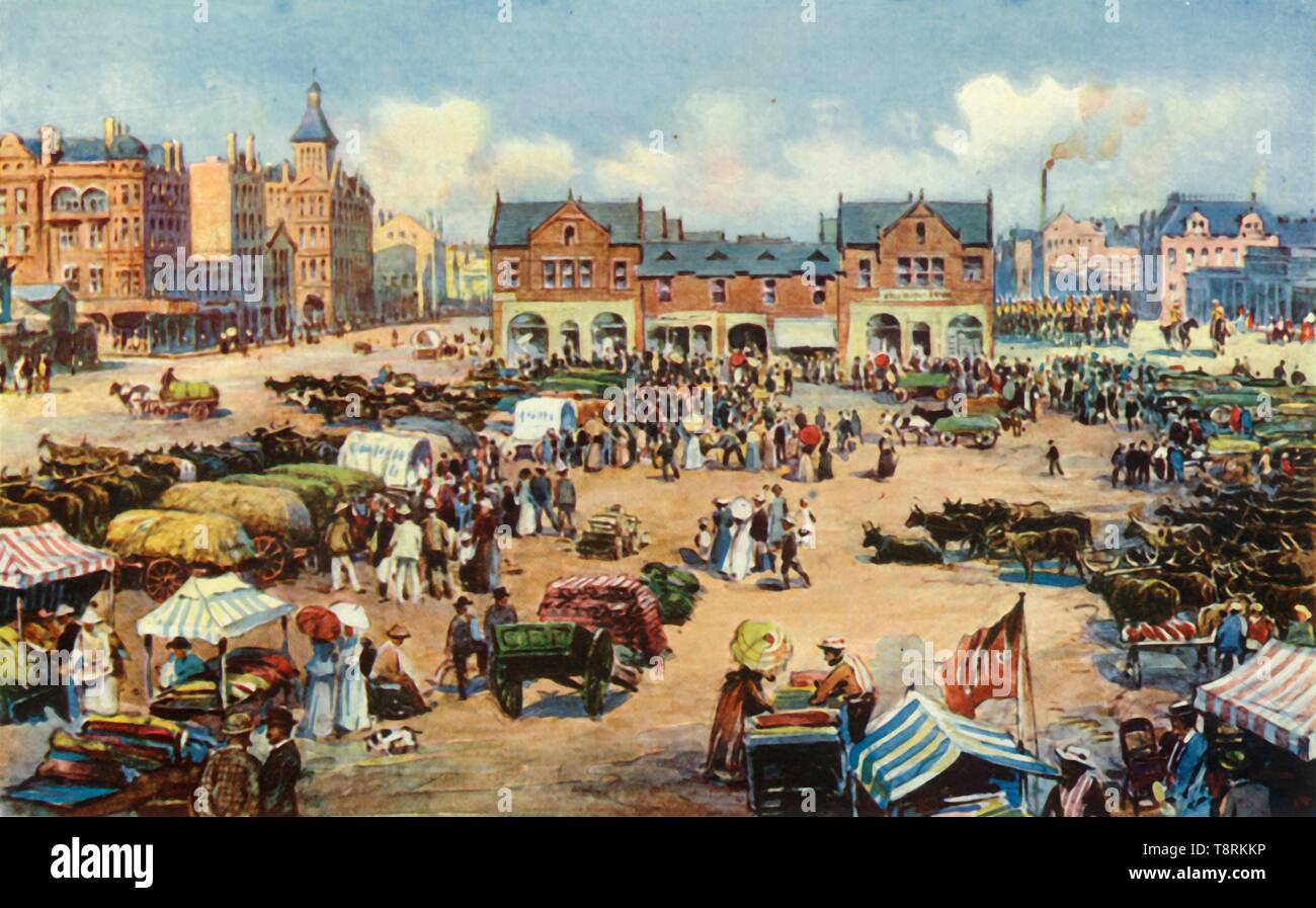 'Mercato Square, Johannesburg', 1901. Creatore: sconosciuto. Foto Stock