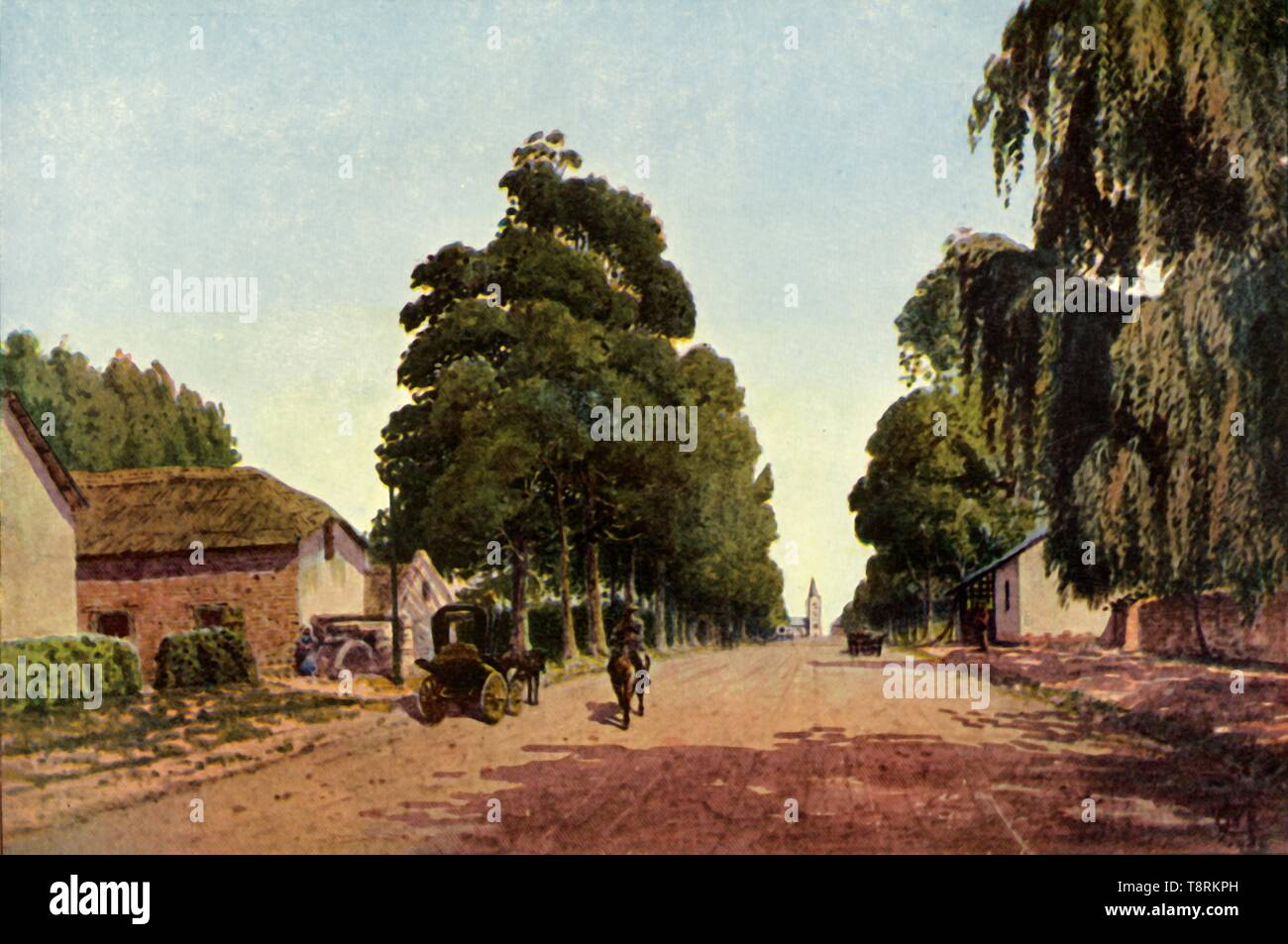 'Church Street, Pretoria - l'approccio alla città", 1901. Creatore: Donald E M'Cracken. Foto Stock