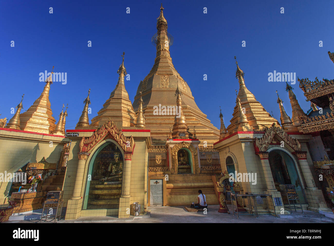 La Sule Pagoda in Yangoon (Myanmar) Foto Stock