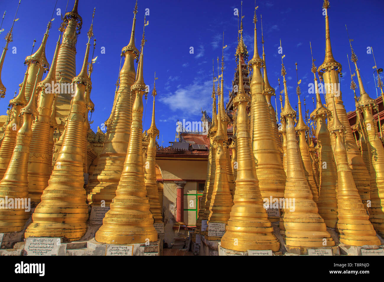 Shwe Inn Dein pagoda, Myanmar Foto Stock