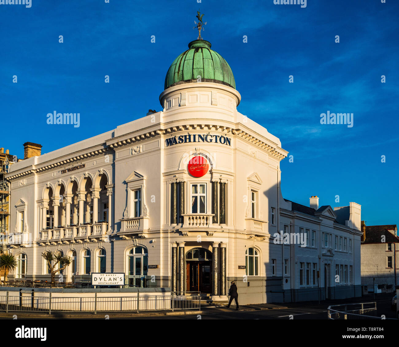 Ristorante Dylans Llandudno, a vecchio Washington Hotel Edificio in Craig y Don, Llandudno North Wales Foto Stock