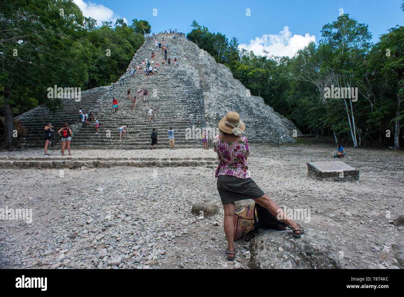 Le rovine maya di Coba. Yucatan. Messico Foto Stock