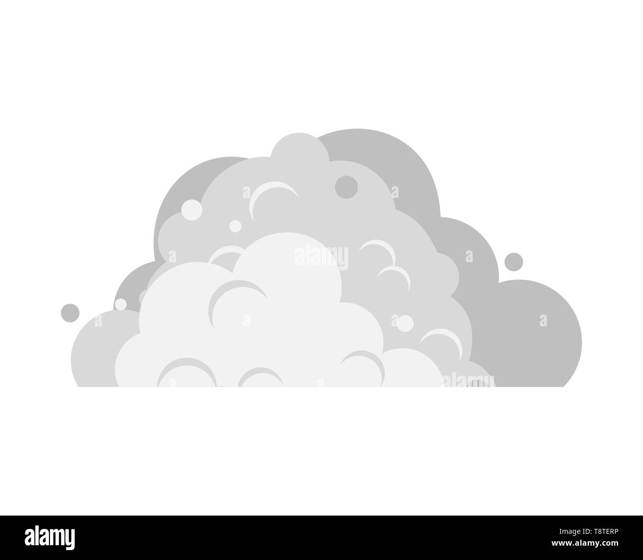 Il cumulo di neve sporca isolato. Grigio a pila di neve. Illustrazione Vettoriale Illustrazione Vettoriale