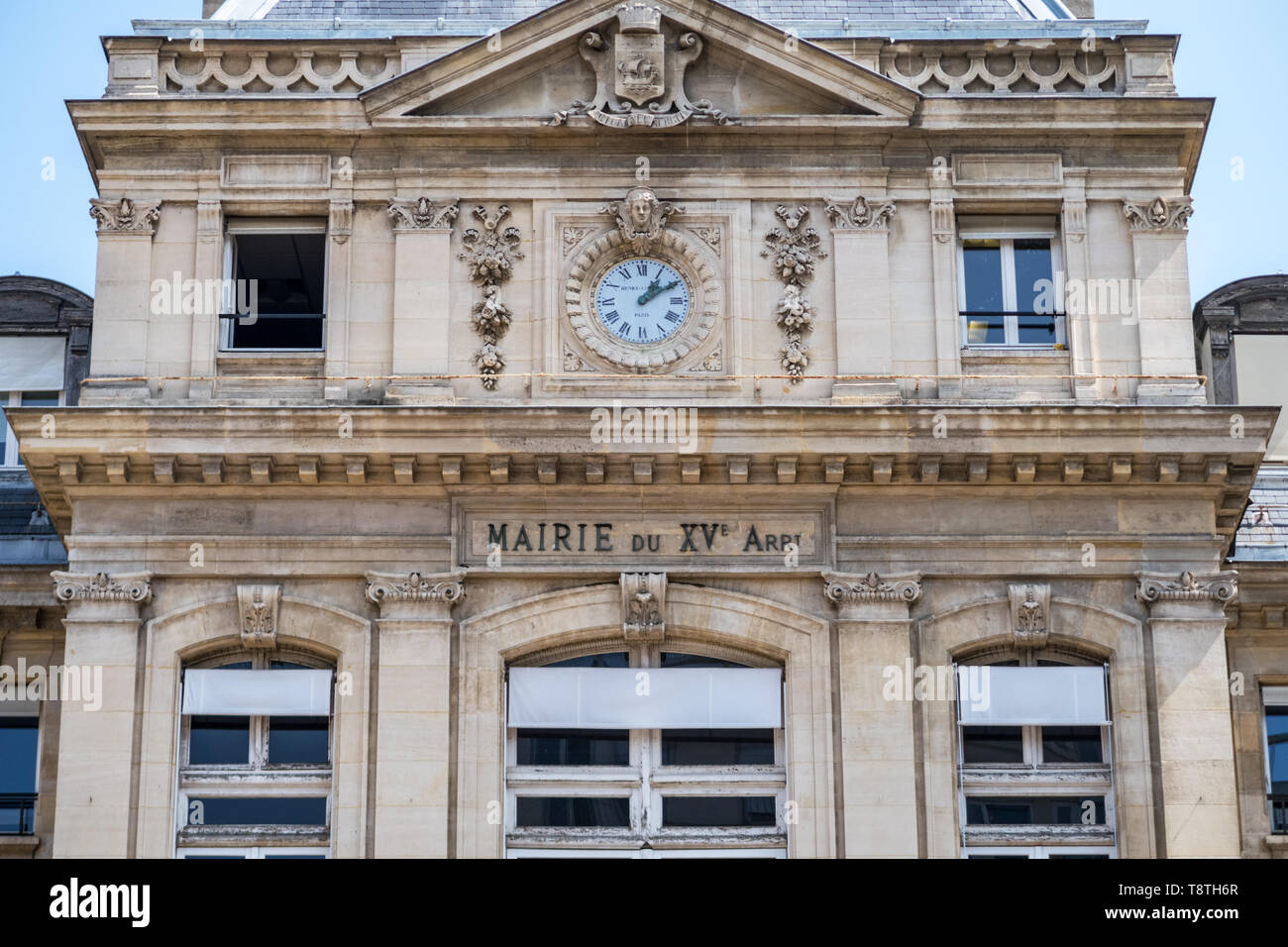 Il municipio del XV arrondissement di Parigi Foto Stock