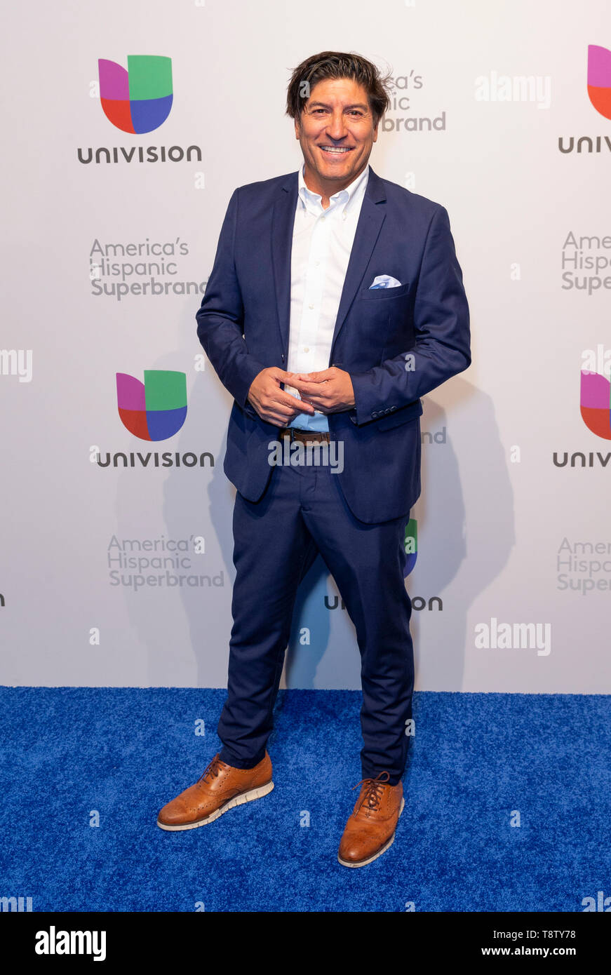 NEW YORK, NY - 13 Maggio: Ivan Zamorano assiste 2019 Univision in anticipo al centro415 il 13 maggio 2019 in New York City. Foto Stock