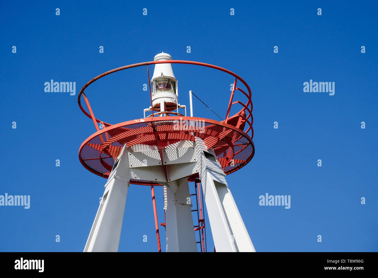 Semaforo, Le Crotois, Baia di Somme, Hauts-de-France, Francia Foto Stock