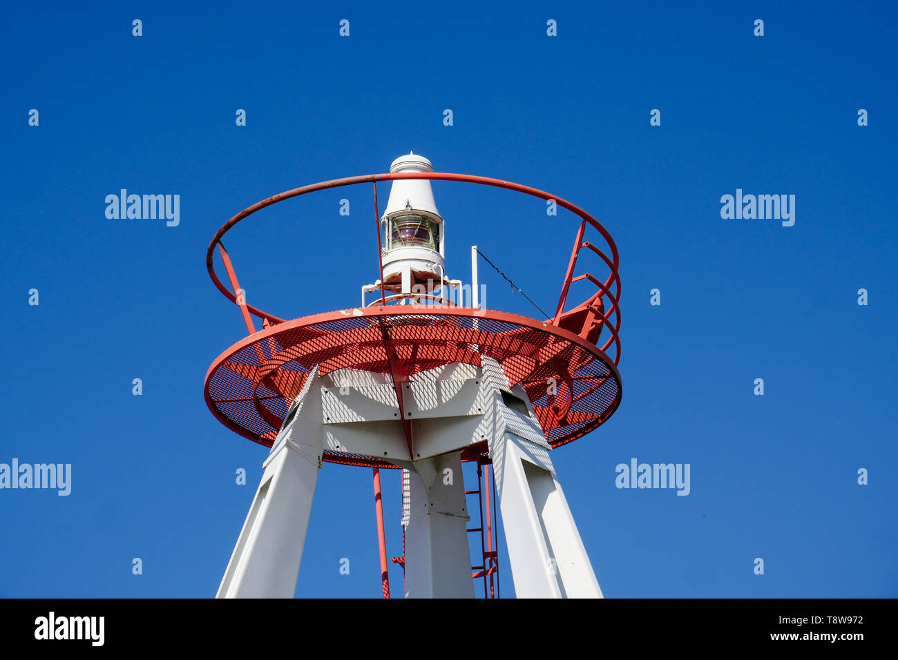 Semaforo, Le Crotois, Baia di Somme, Hauts-de-France, Francia Foto Stock