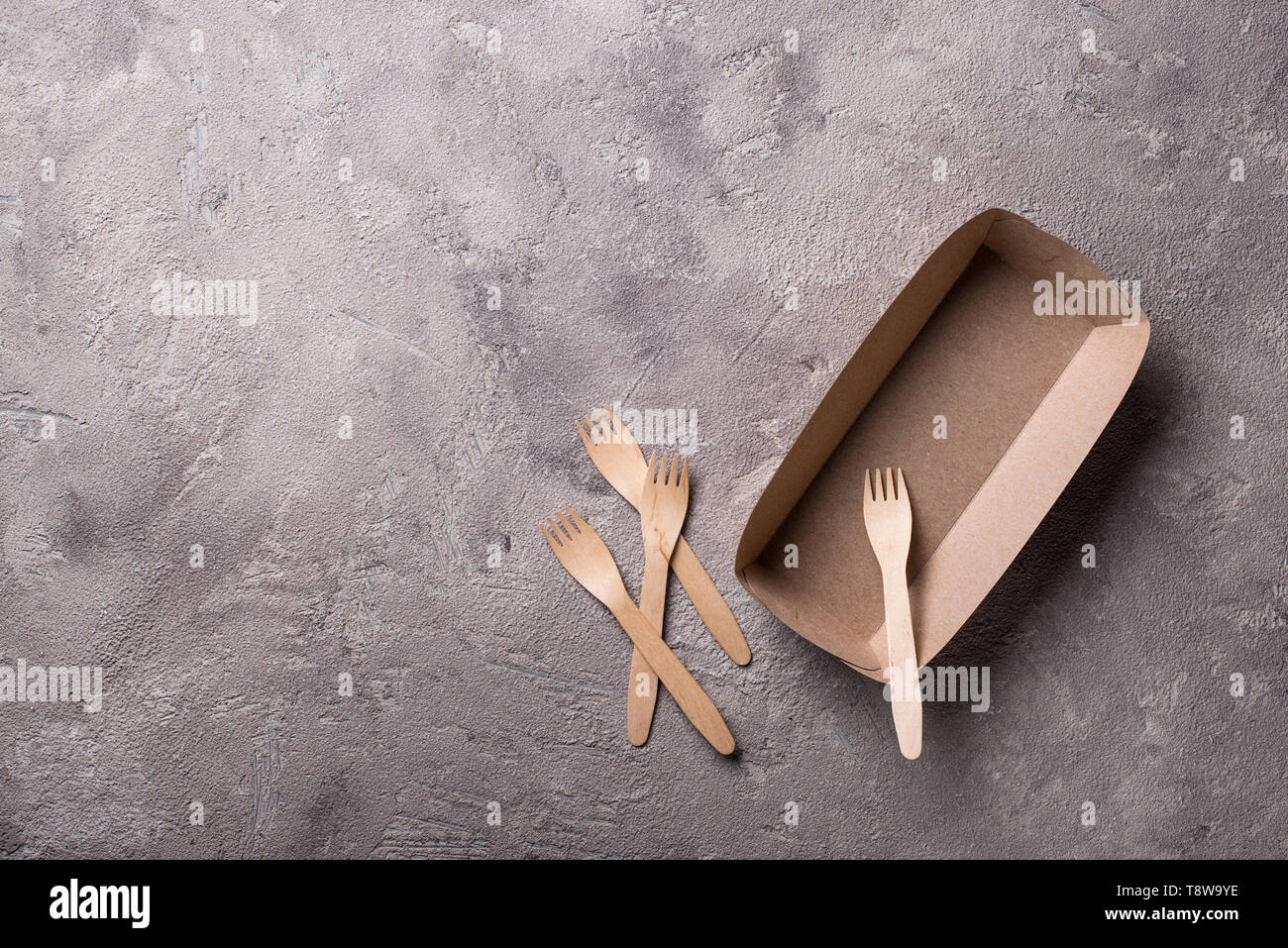 Eco Friendly fast di contenitori per alimenti Foto Stock