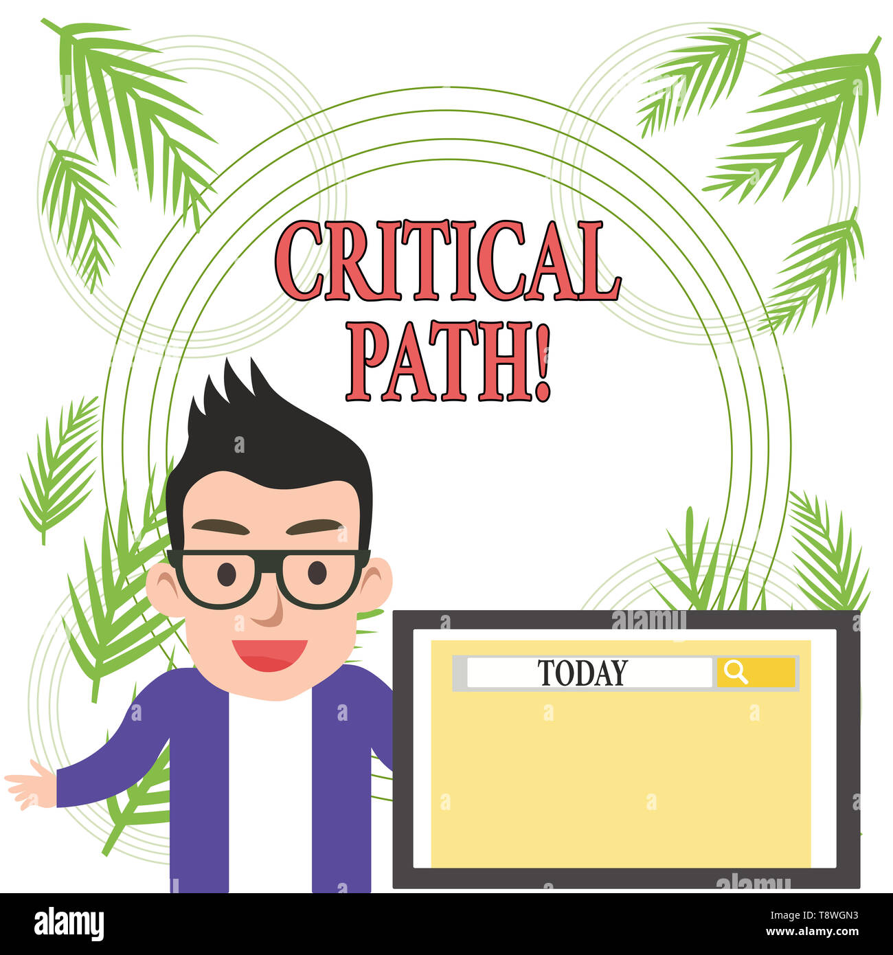 Conceptual la scrittura a mano che mostra il percorso critico. Concetto significato sequenza di fasi di un progetto che richiede il tempo più lungo Foto Stock