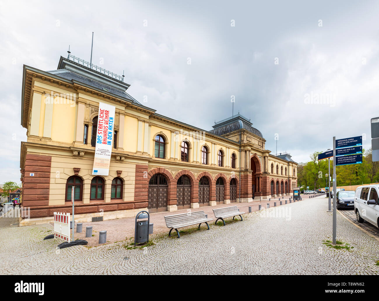 WEIMAR, Germania - circa aprile, 2019: Turingia centrale dell'archivio di stato di Weimar in Turingia, Germania Foto Stock