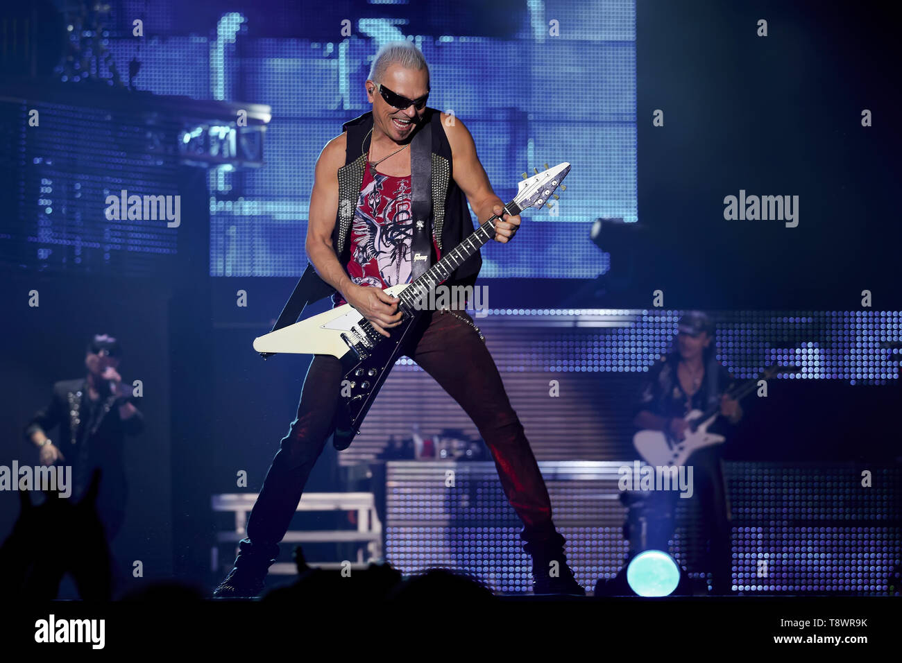 Banda Scorpions performing live a Stadium Foto Stock