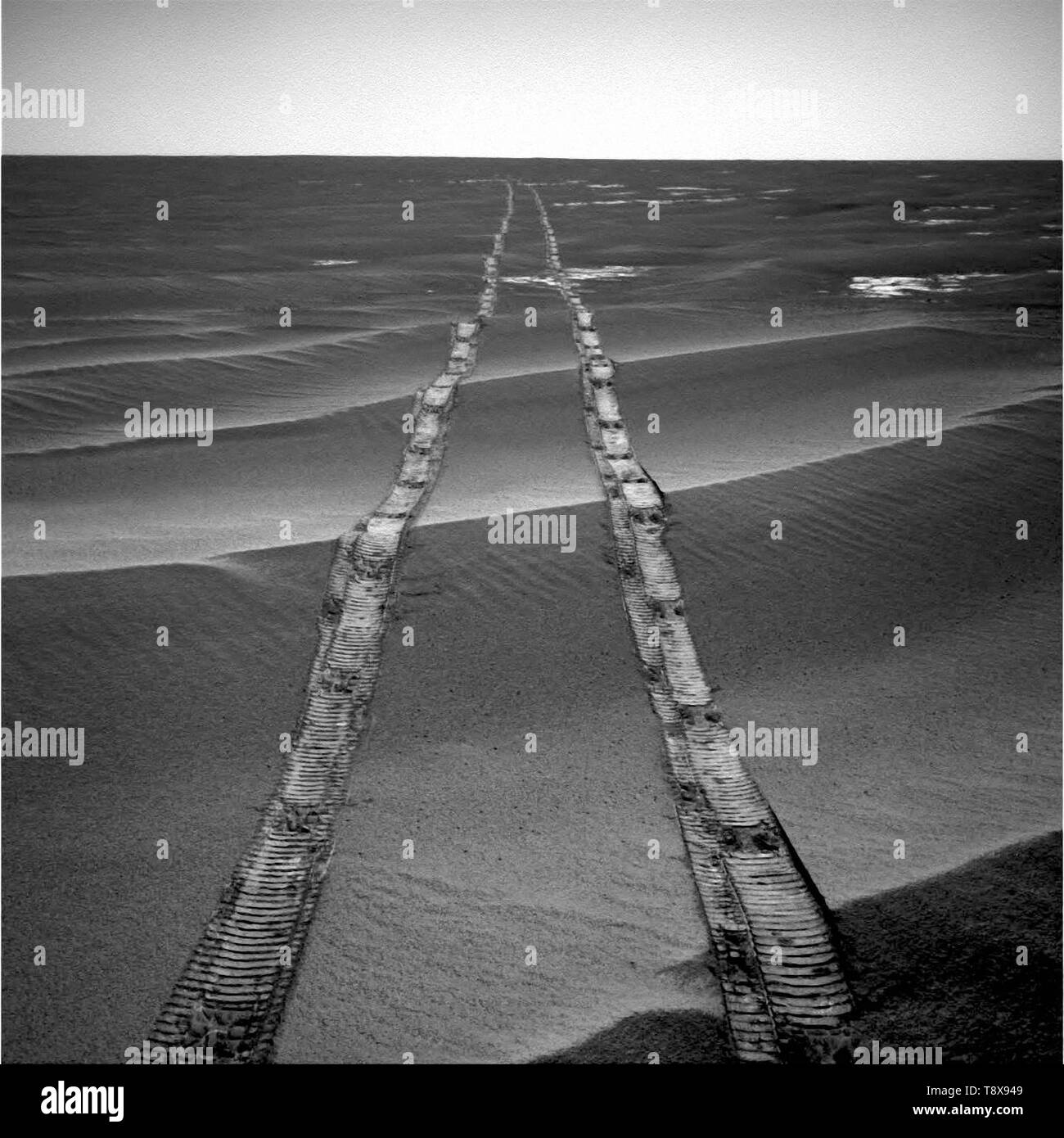Opportunità di Mars Rover vie Foto Stock