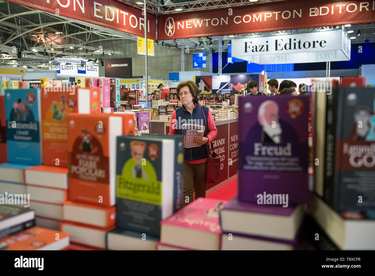 9 maggio 2019 - Torino, Piemonte - Torino, Italy-May 9, 2019: Inaugurazione della Fiera Internazionale del Libro di Torino. (Credito Immagine: © Stefano Guidi/ZUMA filo) Foto Stock