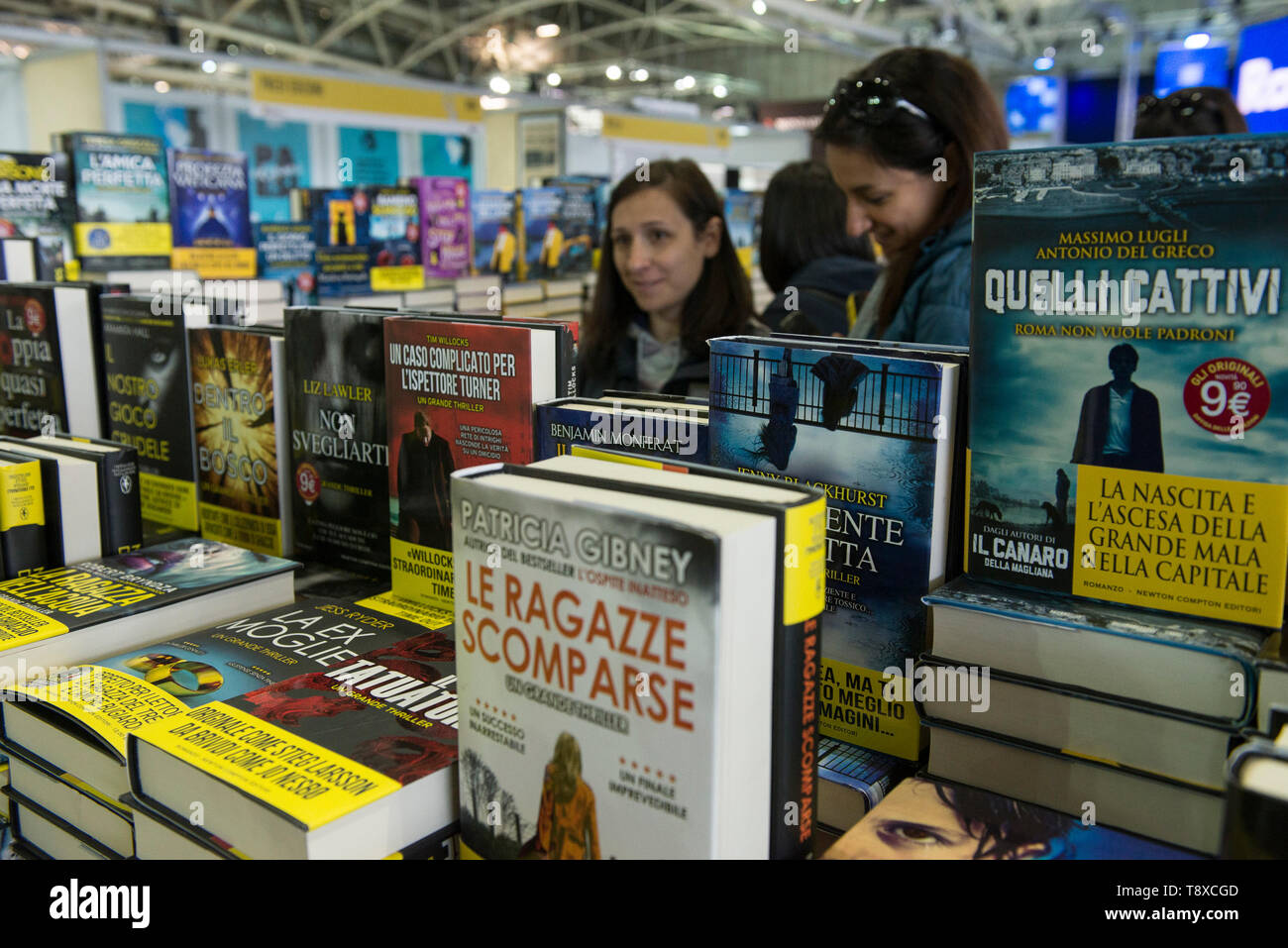9 maggio 2019 - Torino, Piemonte - Torino, Italy-May 9, 2019: Inaugurazione della Fiera Internazionale del Libro di Torino. (Credito Immagine: © Stefano Guidi/ZUMA filo) Foto Stock