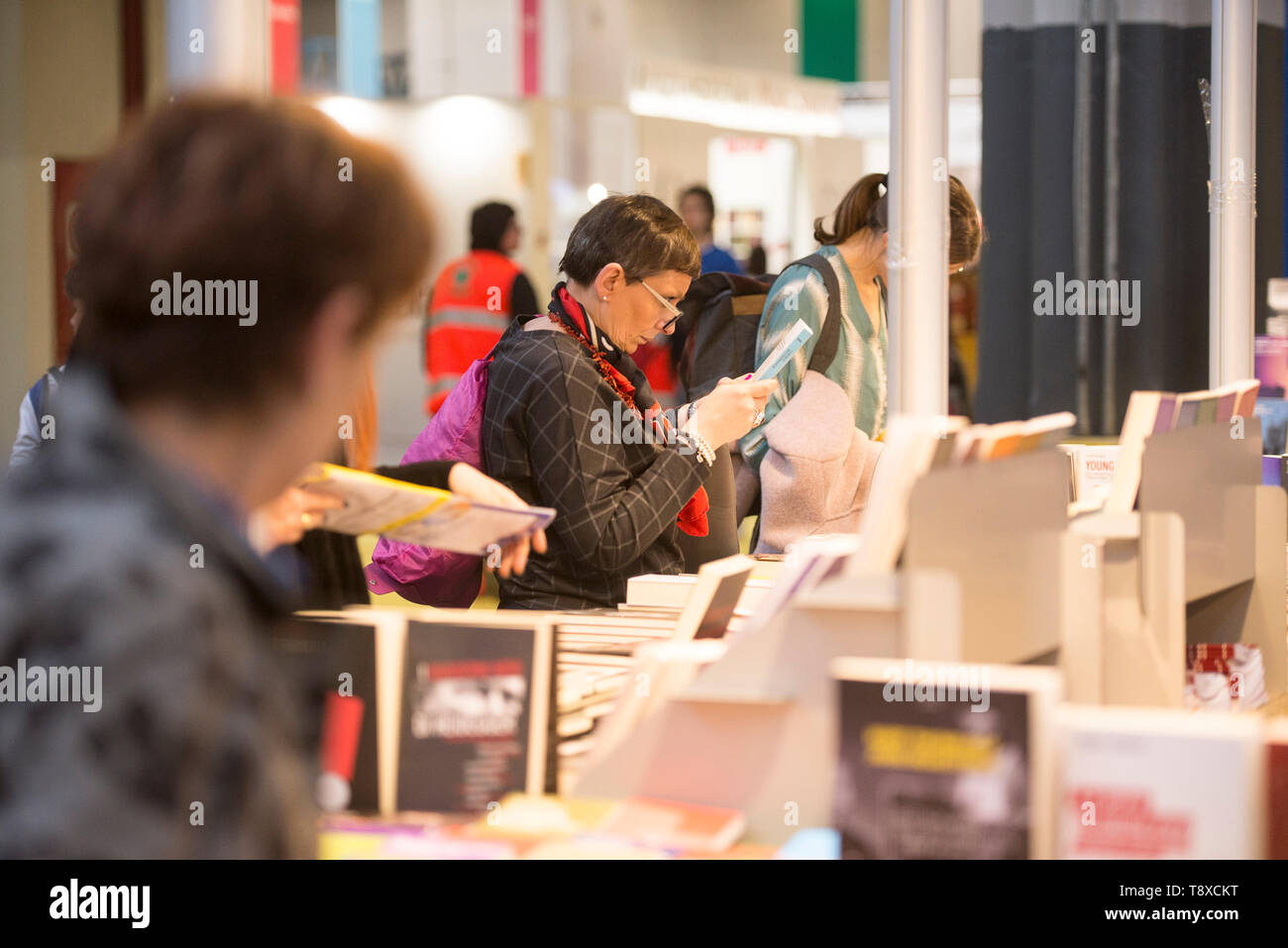 9 maggio 2019 - Torino, Piemonte - Torino, Italy-May 9, 2019: Inaugurazione della Fiera Internazionale del Libro di Torino. (Credito Immagine: © Stefano Guidi/ZUMA filo) Foto Stock