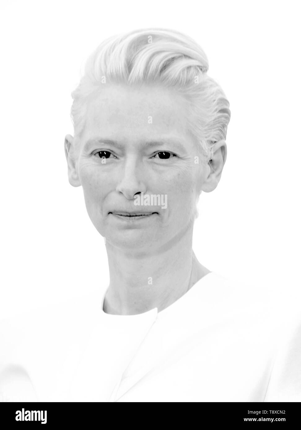 Cannes, Francia. 15 Maggio, 2019. 72a Cannes Film Festival 2019, film Photocall morti non muoiono nella foto: Tilda Swinton Credit: Indipendente Agenzia fotografica/Alamy Live News Foto Stock