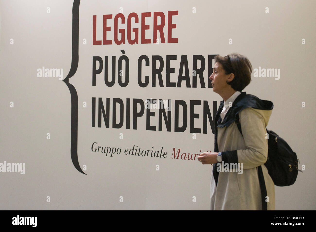 9 maggio 2019 - Torino, Piemonte - Torino, Italy-May 9, 2019: Inaugurazione della Fiera Internazionale del Libro di Torino. (Credito Immagine: © Stefano Guidi/ZUMA filo) Foto Stock