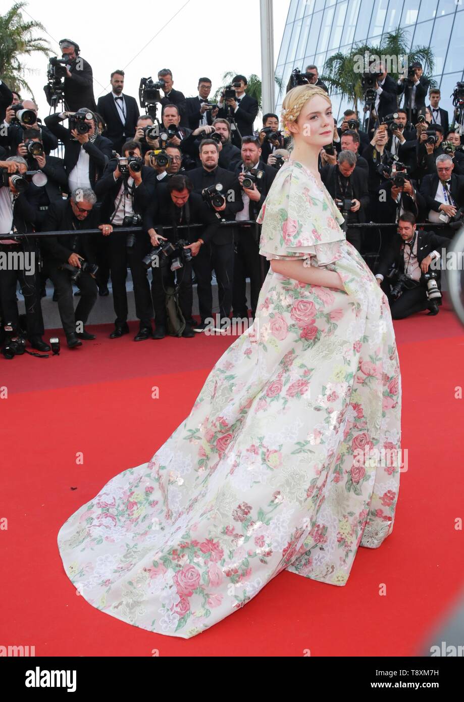 Elle Fanning, 2019 Cannes Foto Stock