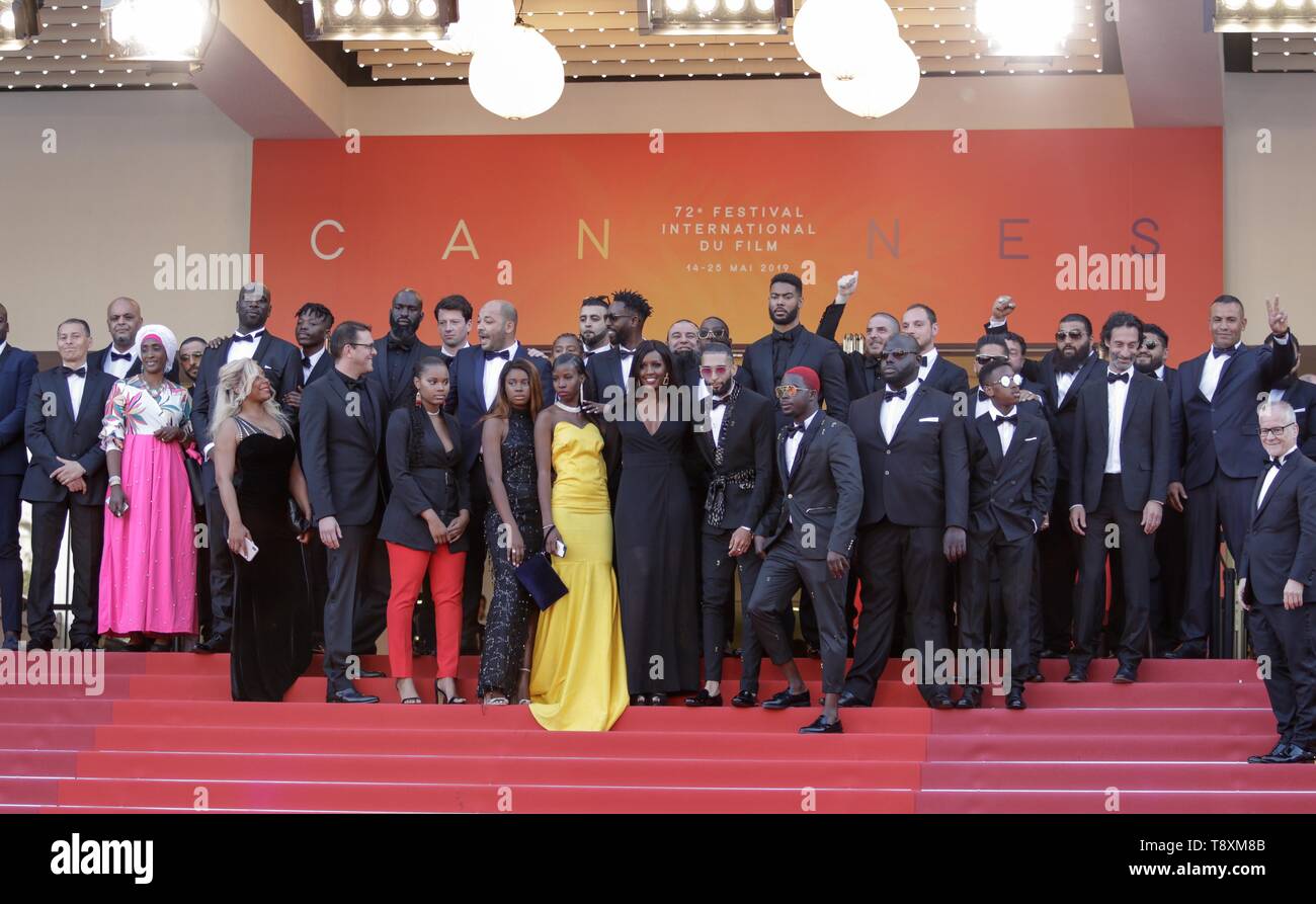 Les Miserables Cast, 2019 CANNES Foto Stock