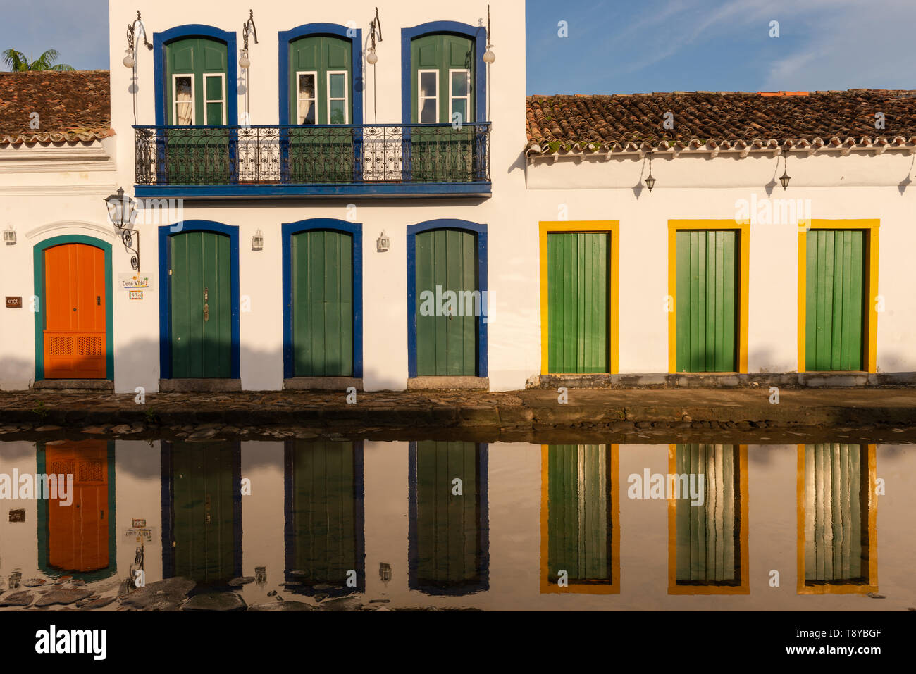 Centro storico di Paraty, in stato di Rio de Janeiro, Brasile Foto Stock