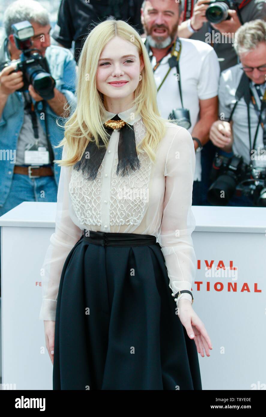 ELLE FANNING, Cannes, 2019 Foto Stock