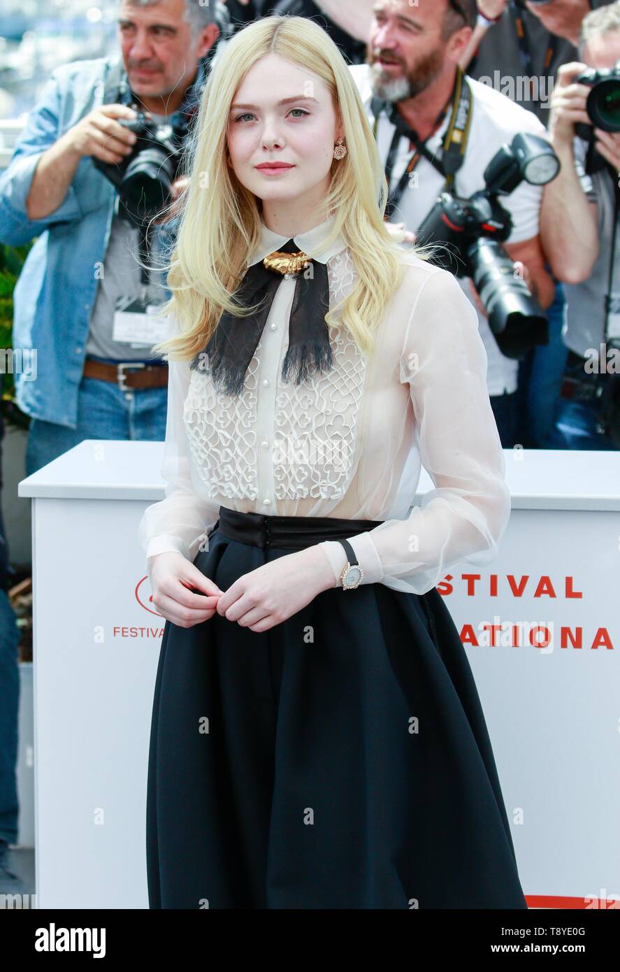 ELLE FANNING, Cannes, 2019 Foto Stock