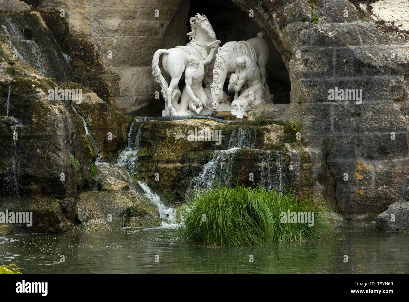 Dettaglio di Apollo Bagno di Grove nei giardini di Versailles Foto Stock
