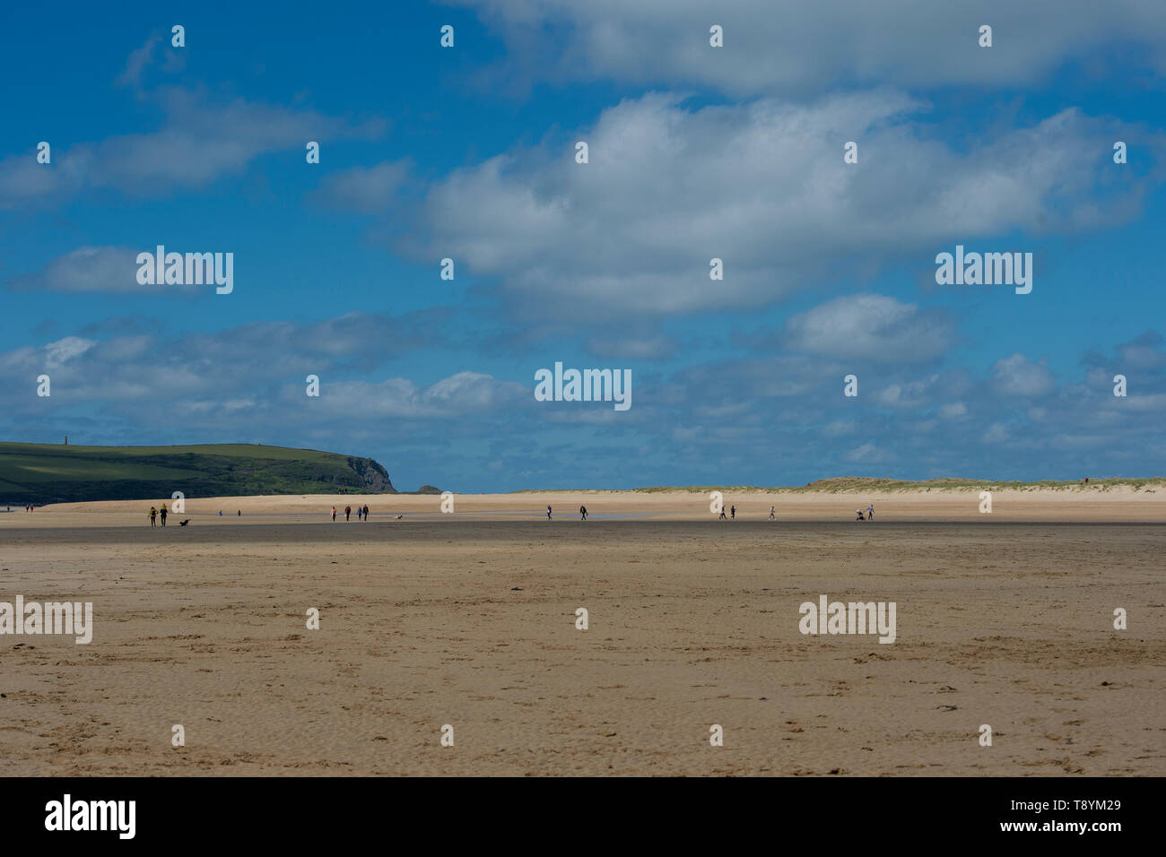La spiaggia di roccia, Cornwall Foto Stock