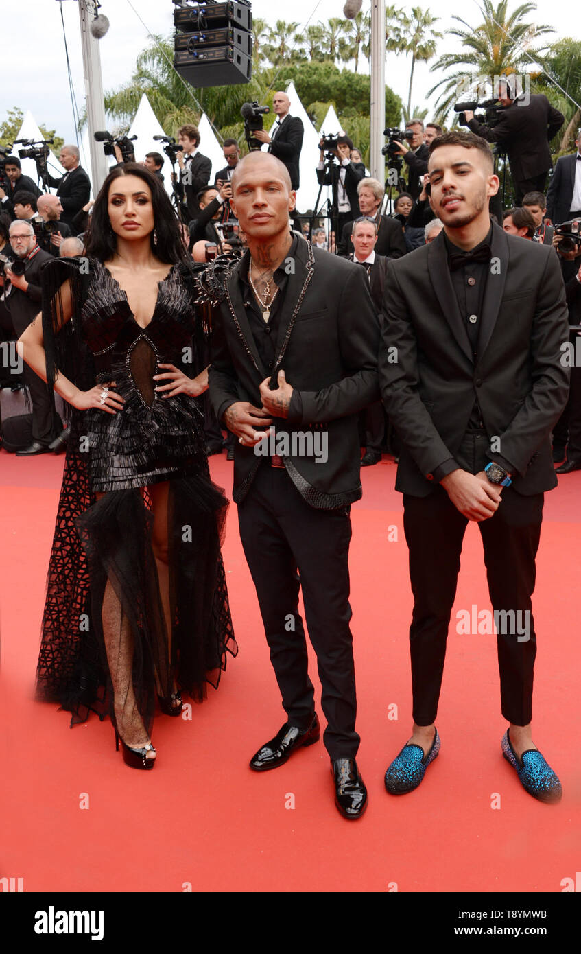 14 maggio 2019 - Cannes, Francia - CANNES, Francia - 14 Maggio: L-R) Andreea Sasu, Jeremy Meeks e Adam Abaida Atarshi assistere alla cerimonia di apertura e di screening di ''i morti non muoiono'' durante la 72annuale di festival di pellicola di Cannes il 14 maggio 2019 a Cannes, Francia (credito Immagine: © Federico InjimbertZUMA filo) Foto Stock