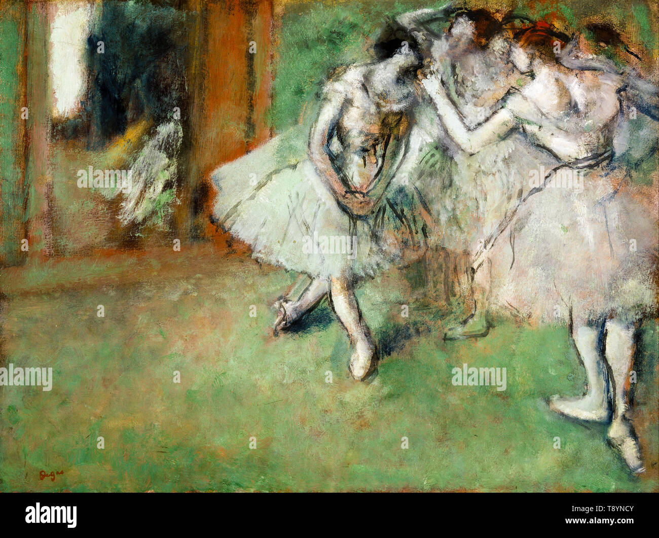 Edgar Degas, un gruppo di ballerini, balletto pittura, 1890 Foto Stock