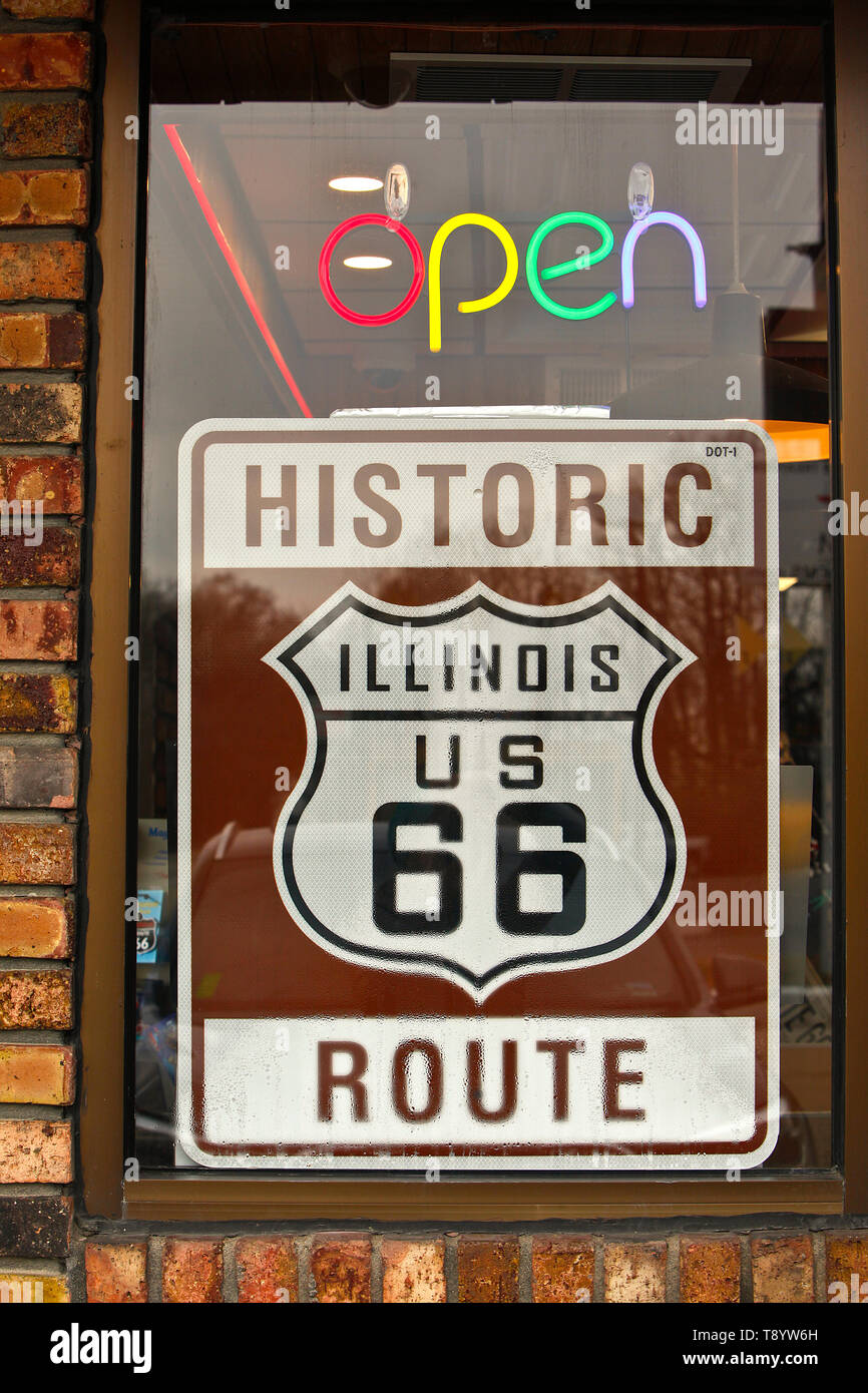 Route 66 attrazione stradale Foto Stock