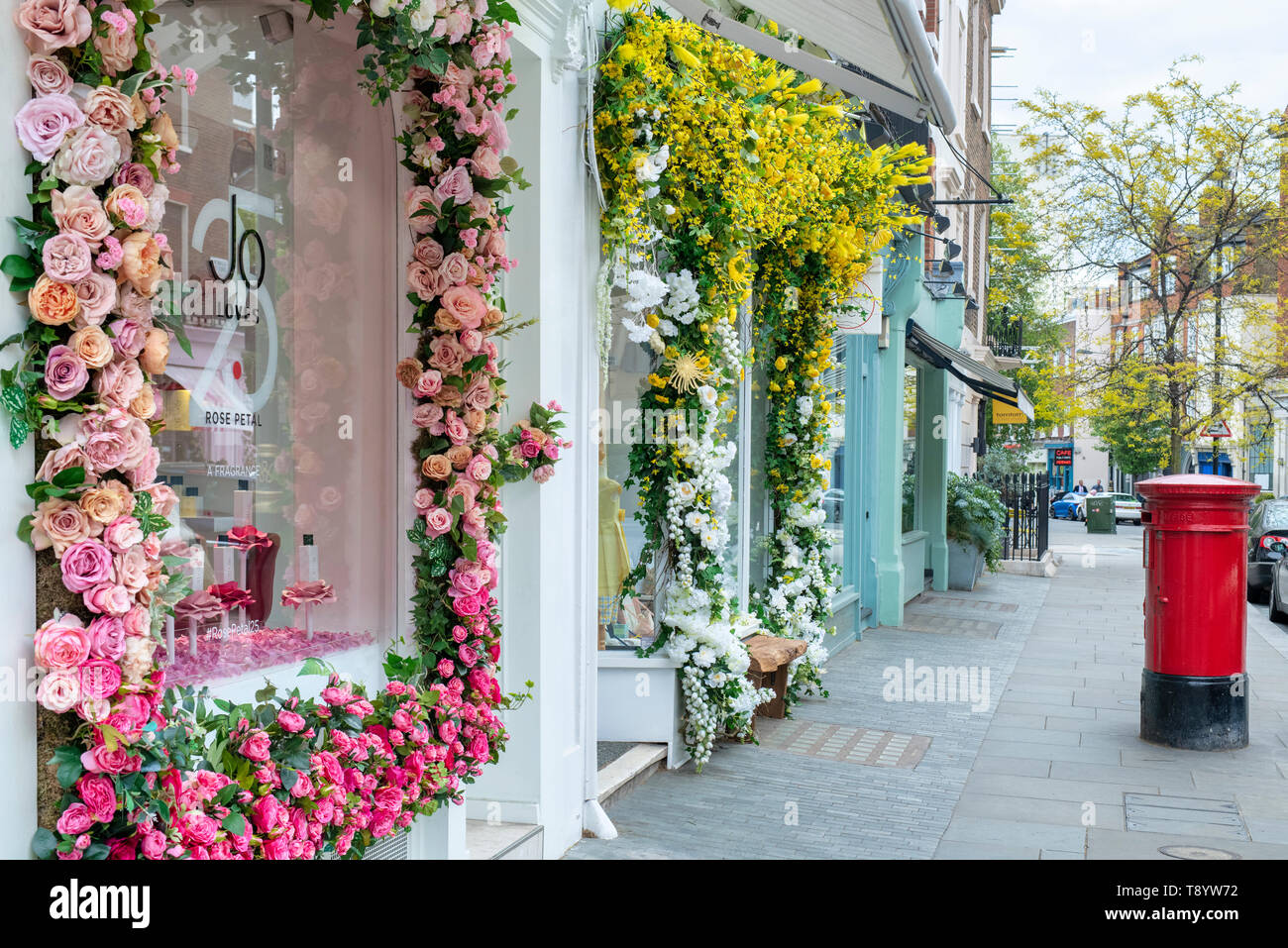 Jo ama shop. Elizabeth Street, Belgravia, Londra, Inghilterra Foto Stock