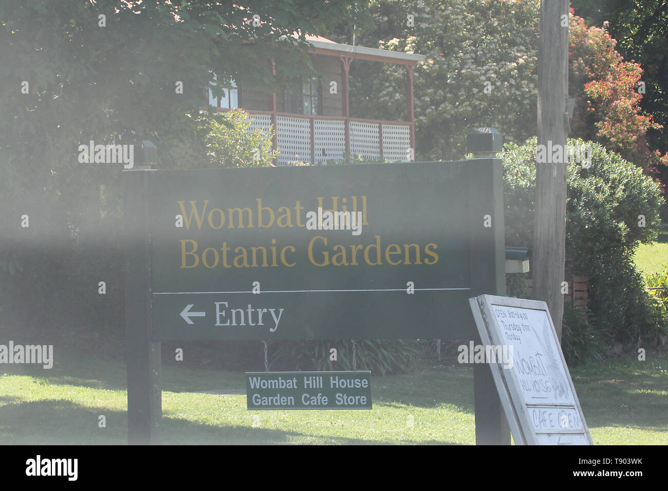 Visitare l'Australia. Wombat Hill Botanic Gardens Daylesford, Victoria, Australia Foto Stock