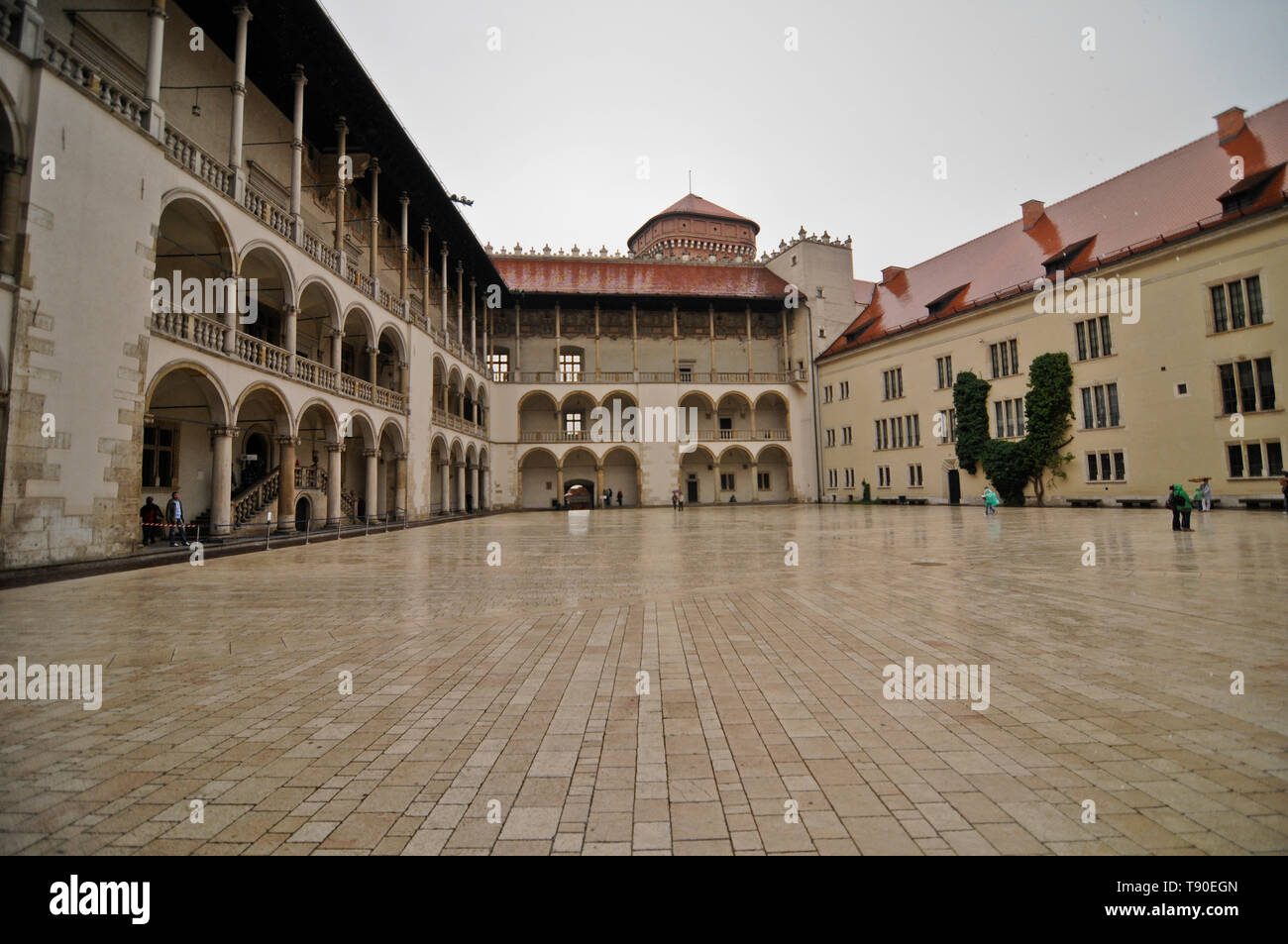 Interno del Castello di Wawel. Cracovia in Polonia Foto Stock