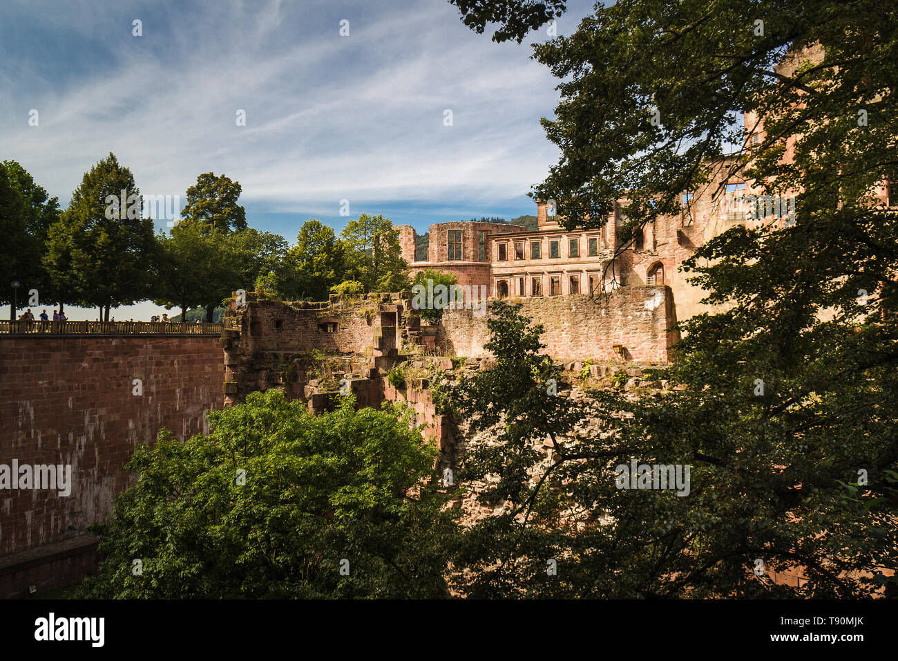Il castello di Heidelberg Foto Stock